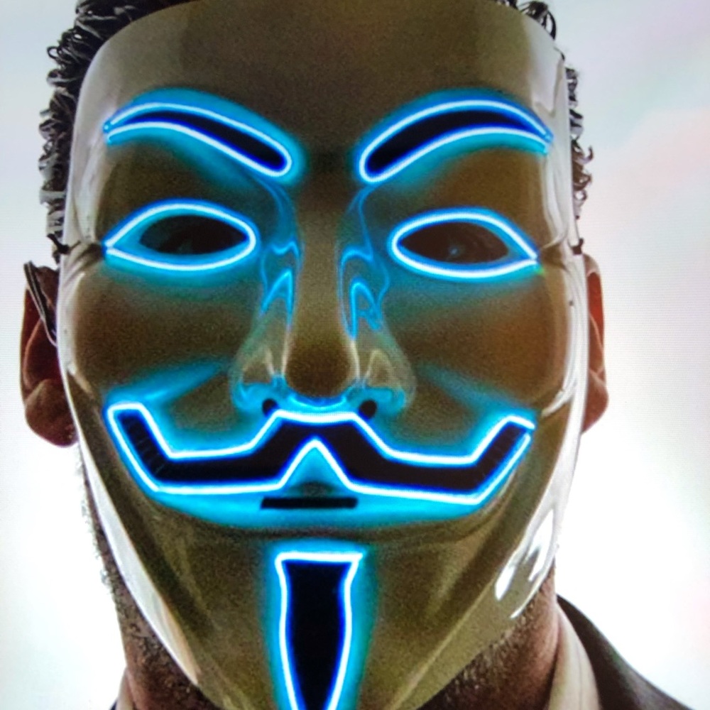 V for Vendetta LED Halloween Cosplay Mask